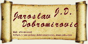 Jaroslav Dobromirović vizit kartica